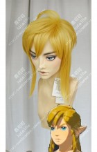 The Legend of Zelda: Breath of the Wild Link Topaz  Short Ponytail Style Cosplay Party Wig