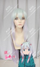 Eromanga Sensei Sagiri Izumi 100cm China Clay Top Lavender Gray Down Cosplay Party Wig