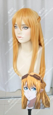 The King's Avatar SuMucheng 80cm Golden Yellow Cosplay Party Wig