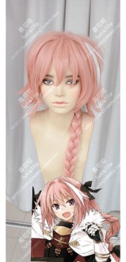Fate/Apocrypha Rider of Black Astolfo Pnik 100cm Ponytail Style Cosplay Party Wig