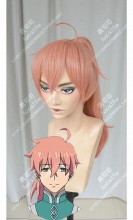Fate/Grand Order Romani "Roman" Archaman Salmon Pink Ponytail Style Cosplay Party Wig