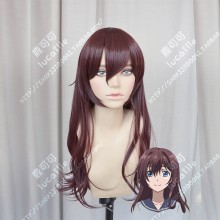 King's Game The Animation Natsuko Honda raisin Mix Brown 60cm Straight Cosplay Party Wig