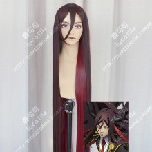 Jūni Taisen 12 Wars Eiji Kashii/Ox Cocoa Cover Dark Red 120cm Straight Cosplay Party Wig