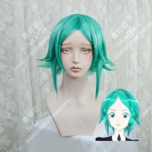 Land of the Lustrous Phosphophyllite Cobalt Green Short Cosplay Party Wig