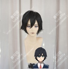 Darling in the Franxx HIRO CODE:016 Short Black Cosplay Party Wig