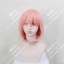 Magical Girl Ore I Am a Magical Girl Saki Uno Coral Red Mix Pink Short Cosplay Party Wig