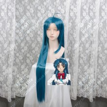 Full Metal Panic! Invisible Victory Kaname Chidori Madonna Blue Center Parting 100cm Straight Cosplay Party Wig