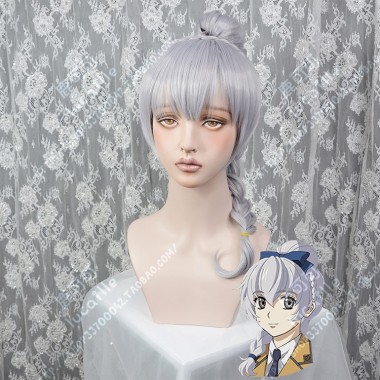 Full Metal Panic! Invisible Victory Teresa Testarossa Wisteria Mist Short + Ponytail Cosplay Party Wig