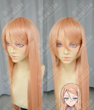 B The Beginning Yuna Orange Mix Pink 100cm Straight Cosplay Party Wig