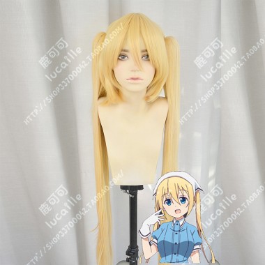 Blend S Kaho Hinata Mix Gloden Ponytail Style Cosplay Party Wig