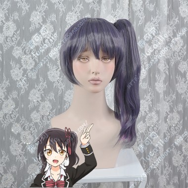 Boarding School Juliet Hasuki Komai Violet Mix Gray Ponytails Cospaly Party Wig