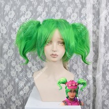 Fortnite Zoey Skin Candy Green Wax Ponytail Style Cosplay Party Wig