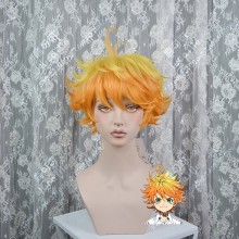 The Promised Neverland Emma Sunny Golden Cover Orange Short Cosplay Party Wig