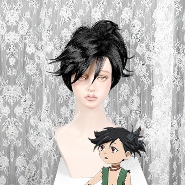 Dororo Dororo Black With Short Ponytail Cosplay Party Wig Lucaille Wig