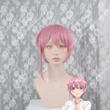 The Quintessential Quintuplets Ichika Nakano Charm Pink One Long Sideburn Short Cosplay Party Wig