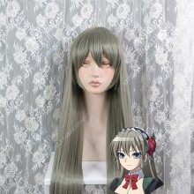 Magical Girl Spec-Ops Asuka Asuka Otori/Rapture Asuka Camouflage Green Mix Gray 100cm Straight Cosplay Party Wig