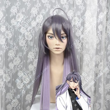 HypnosisMic -Division Rap Battle- Jakurai Jinguji French lilac Cover Lavender 100cm Straight Cosplay Party Wig