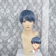 The Quintessential Quintuplets Fuutarou Uesugi Blue-gray Short Cosplay Party Wig