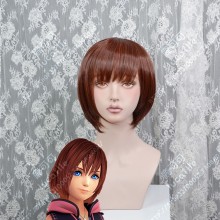 Kingdom Hearts III Kari Mahogany Mix Red Short Cosplay Party Wig