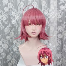 We Never Learn Takemoto Uruka Wine Red Stay Hair Short Cosplay Party Wig