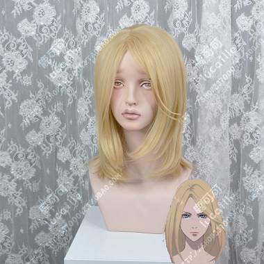 Fairy gone Veronica Thorn Light Gloden 40cm Center Parting Wavy Cosplay Party Wig