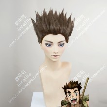 Dr.Stone Taiju Oki Brown Full Back Style Short Cosplay Party Wig
