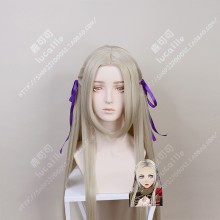 Fire Emblem: ThreeHouses Edelgard von Hresvelg 100cm Cream Mix Gloden Center Parting Cosplay Party Wig