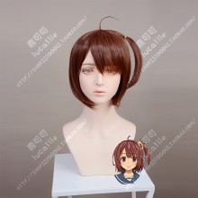ORESUKI Are you the only one who loves me? Hinata Aoi Mahogany Mix Red Short Cosplay Party Wig
