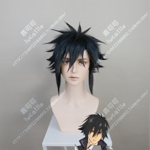 Cautious Hero: The Hero Is Overpowered but Overly Cautious Ryuuguuin Seiya Black Long Sideburn Short Cosplay Party Wig