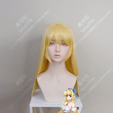 Cautious Hero: The Hero Is Overpowered but Overly Cautious Ristarte 100cm Straight Golden Cosplay Wig
