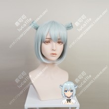 Assassins Pride Angel Elise Baby Blue Short Cosplay Party Wig w/Ring Style accessories