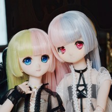 22-24cm Straight long manga wig with bang "flora" Color Icecream & other 3 color