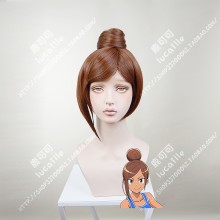 Dumbbell Nan Kilo Moteru? How heavy are the dumbbells you lift? Uehara Ayaka Brown Short With Bun Style Cosplay Party Wig